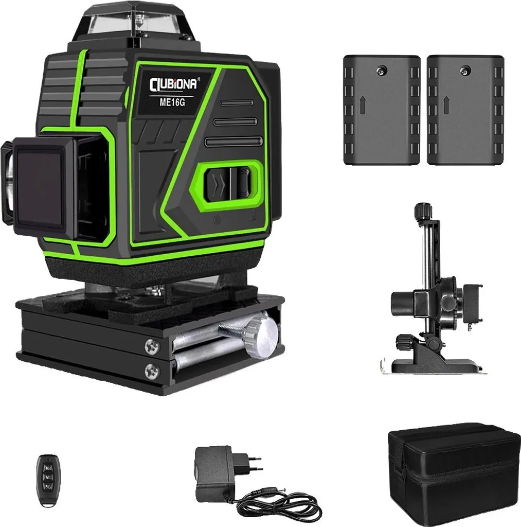 Niveau Laser Vert Autonivelant 16 Lignes 360 ME16G2 Mesure 4D Pro