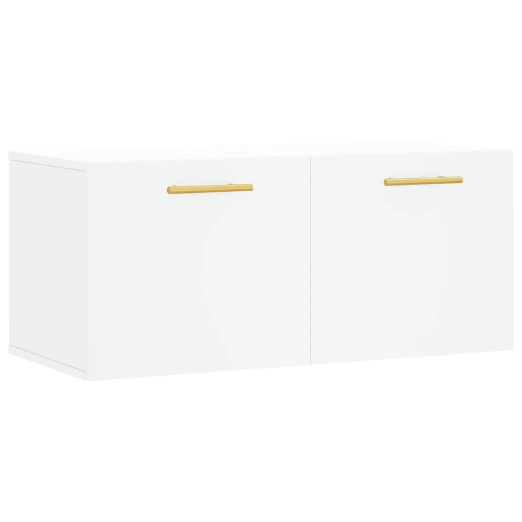 SYFAX™ Mobile a Parete Bianco 80cm - Pensile Robusto in Legno Multistrato