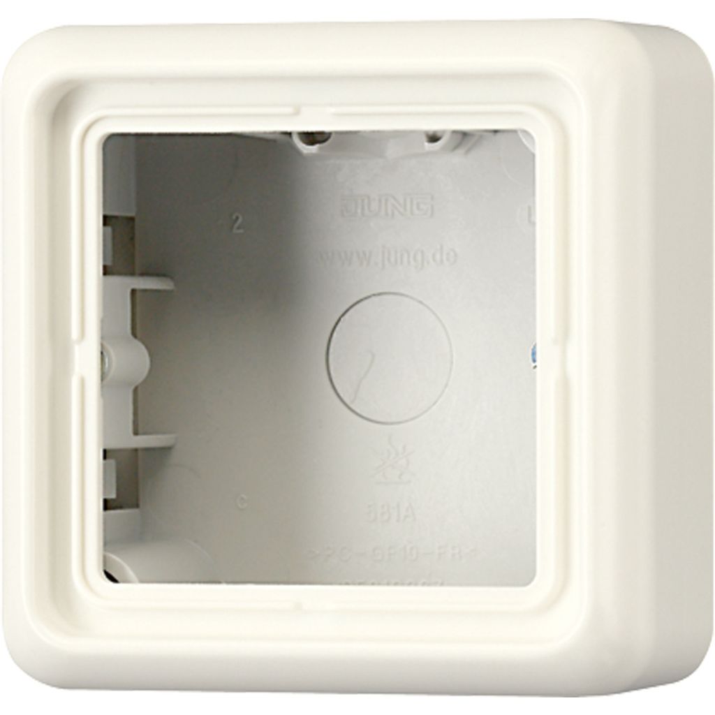 JUNG Aufputz-Kappe 1-fach CD581AW CD500 weiss CD581AW (CD581AW)