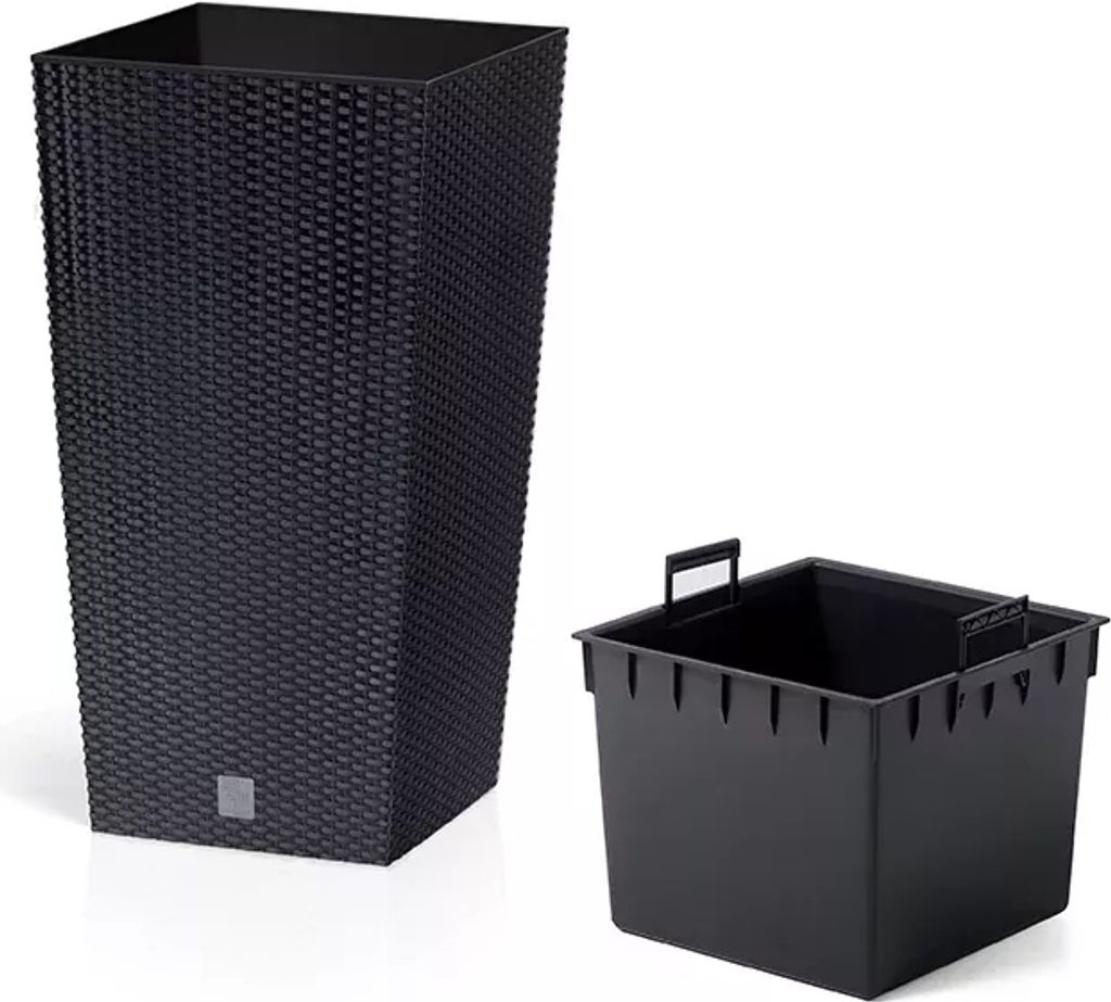 nabbi Blumentopf aus Kunststoff DRTS265 26,5 cm - Anthrazit