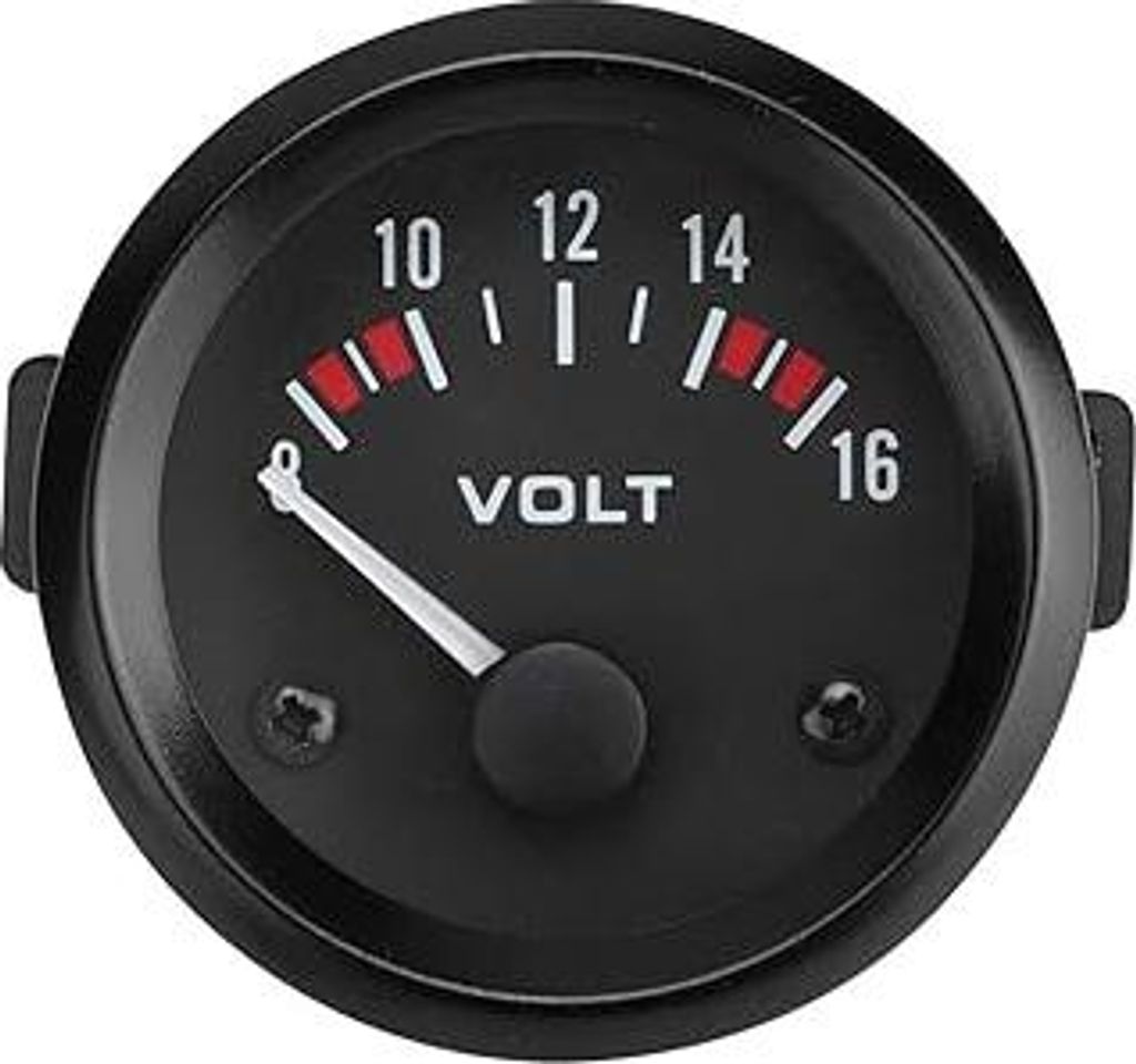 Spannungsmesser, 12V Voltmeter 52mm/2in Spannungsmesser Gauge 8-16V BX100007 Auto Universal