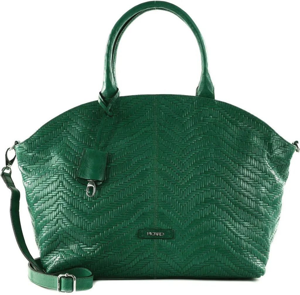 Sac Sunshine PICARD cuir vert foncé avec finitions haut de gamme