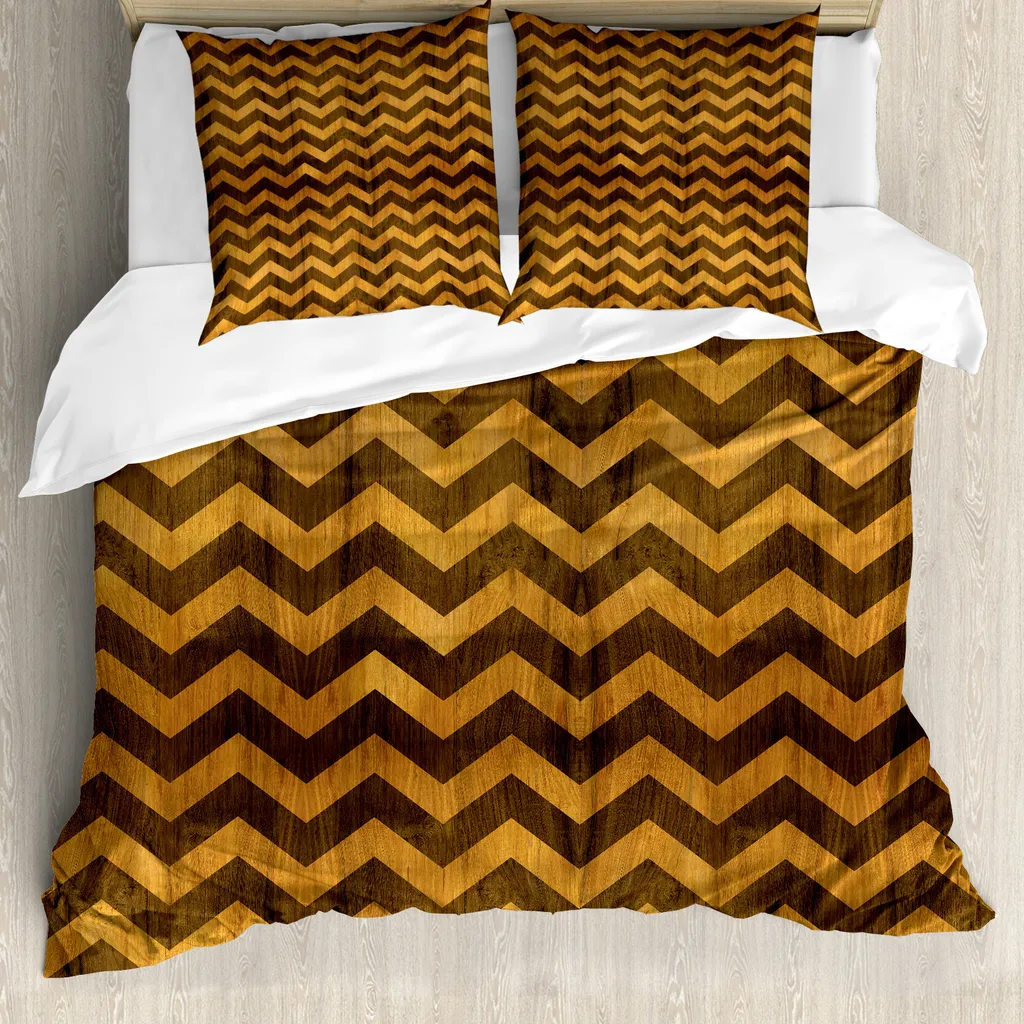 Riverbrook Home Set copripiumino in poliestere, marrone chiaro