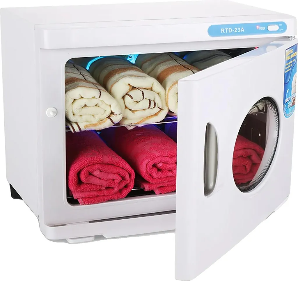 Stérilisateur de serviettes chauffant 23 litres et désinfectant UV pro