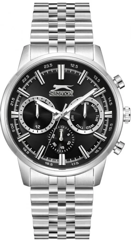 Montre analogique Slazenger pour homme avec bracelet acier argenté