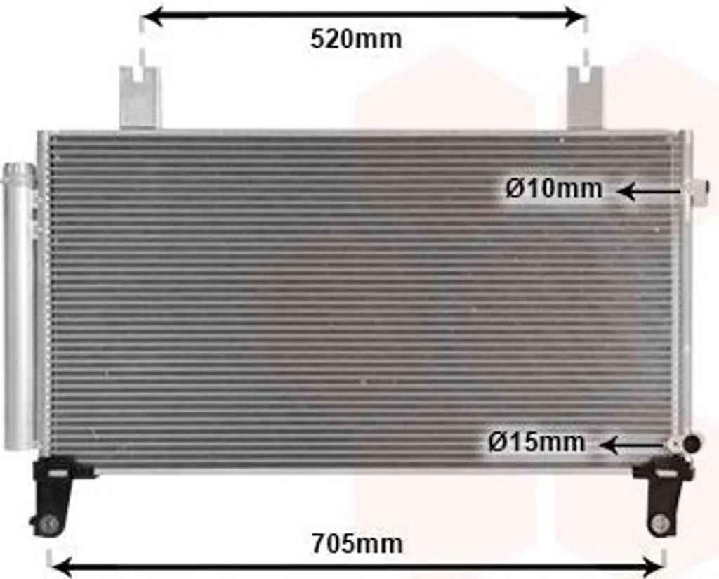 Condenseur de clim avec déshydrateur pour HONDA CR-V V (RW RT) 25015707
