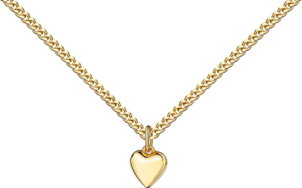 Kleiner Herz-Anhänger Gold 585 Ketten-Anhänger Damen Produktbild 