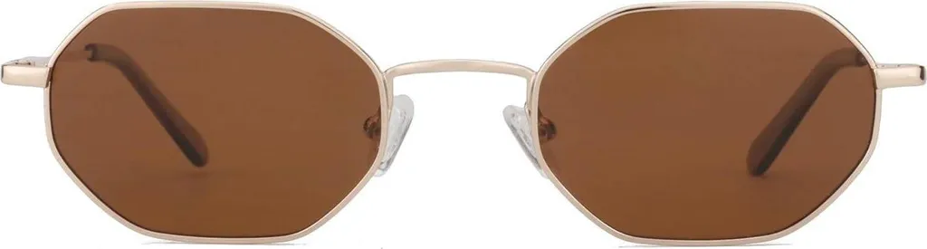 Lunettes de soleil pour homme et femme monture métal style rétro 70s