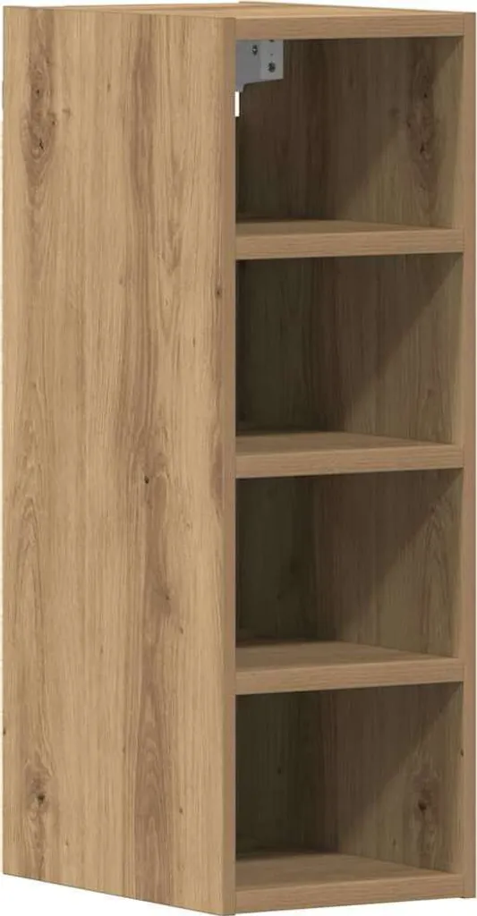Parete Attrezzata Componibile Riga Rovere Artisan 20x60 - Arredo Casa