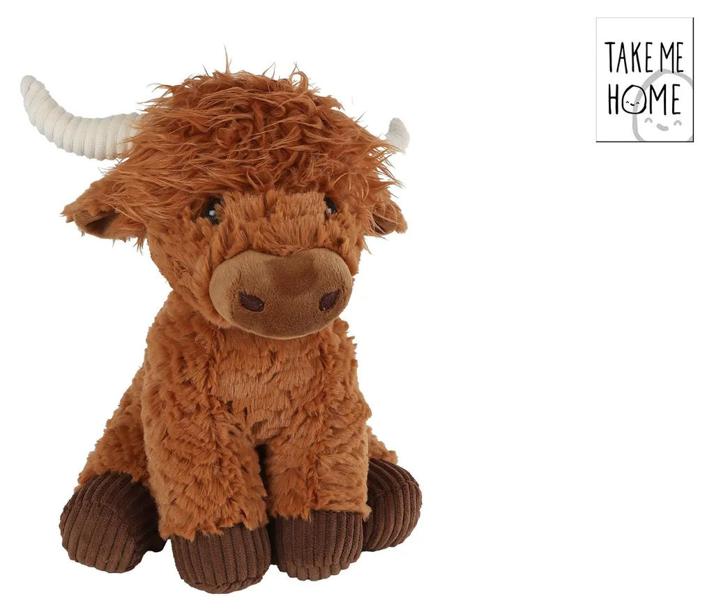 Peluche Yak Van Manen 28 cm : cadeau idéal pour câlins et décoration