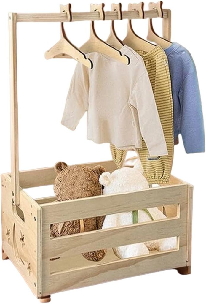 Aufbewahrungskiste für Babys mit 5 Kleiderbügeln, Produktbild 
