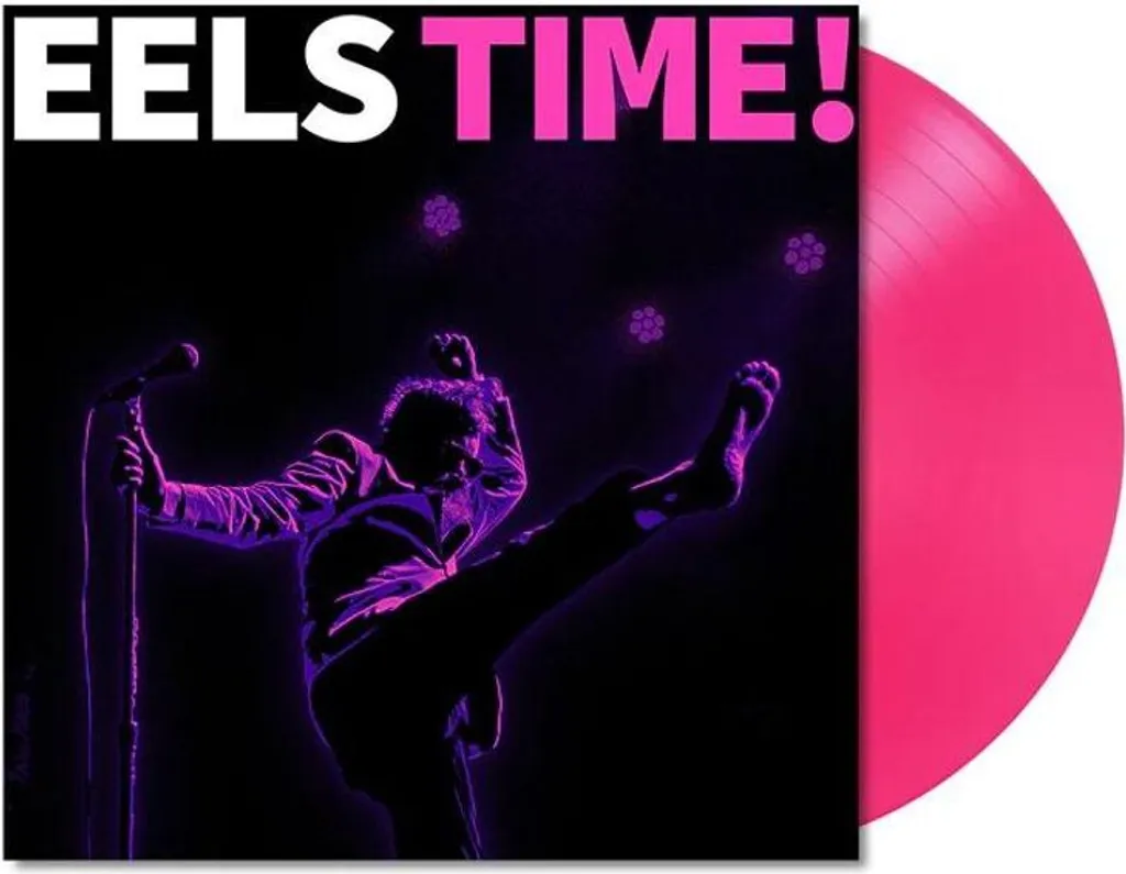 Disque Vinyle Anguilles Eels Time Album LP Couleur Rose Fluo Translucide