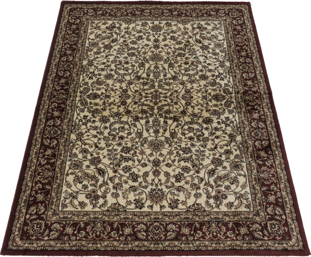 Orient Teppich Wohnzimmer Creme 300x400 Rechteck modern oder klassisch Orientalisches Design aus Polypropylen