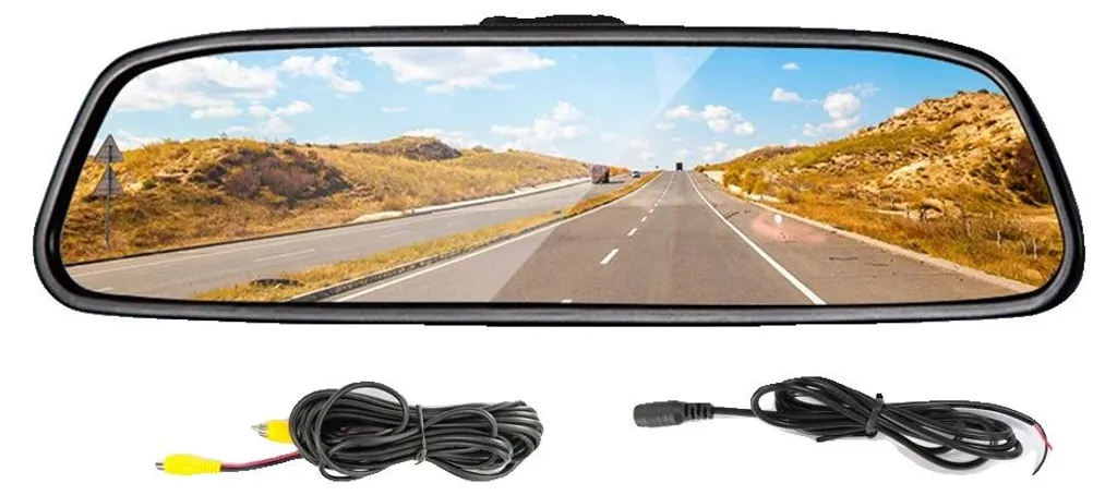 Moniteur pour rétroviseur à clipser écran haute compatibilité PAL NTSC