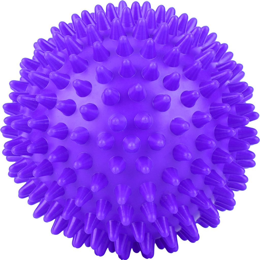 Noppen-Massageball, 7.5cm lila Kunststoff, für Faszien & Muskelentspannung, Fitness & Körpertherapie