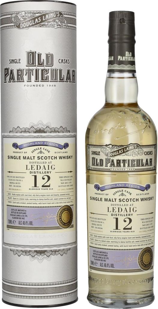 Douglas Laing OLD PARTICULAR Ledaig 12 Years Old Single Malt Whisky 2011 48,4% Vol. 0,7l in Geschenkbox