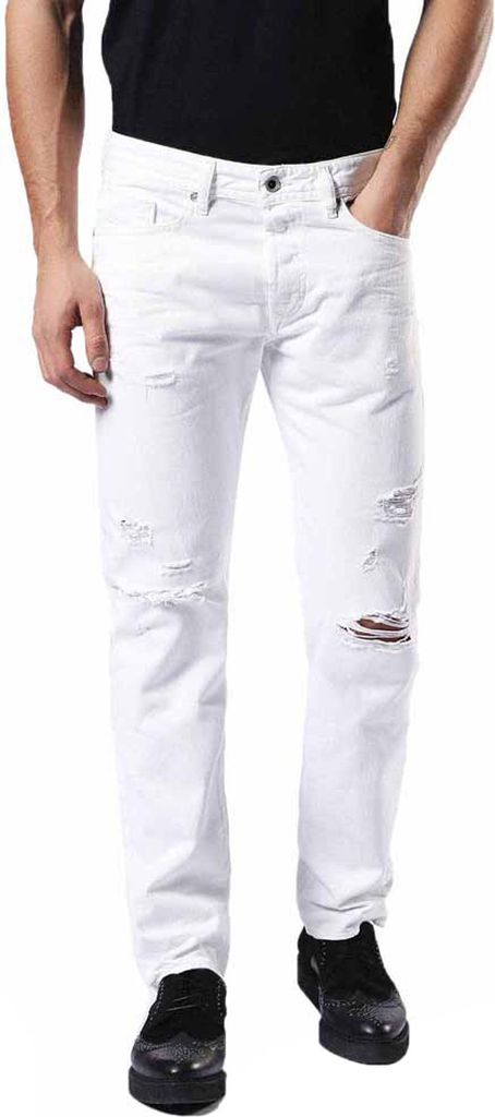 Diesel Buster 0680K Herren Jeans Hose Regular Slim Tapered