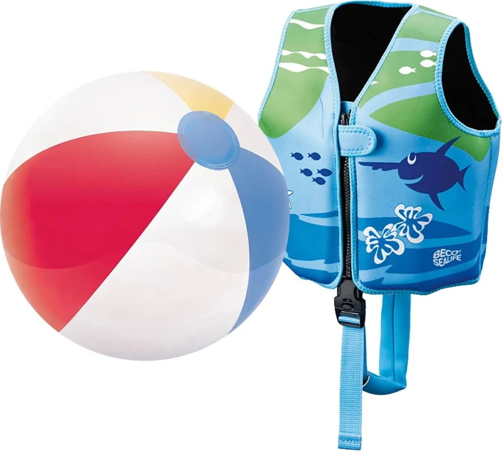 Gilet de sauvetage Beco Sealife Ray Taille M avec ceinture et ballon