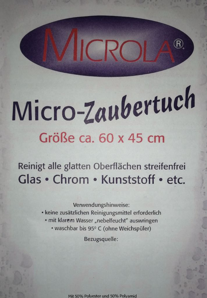 Micro Zaubertuch Microla Tuch, 3 Tücher im Set, ca 60x45 cm Produktbild 