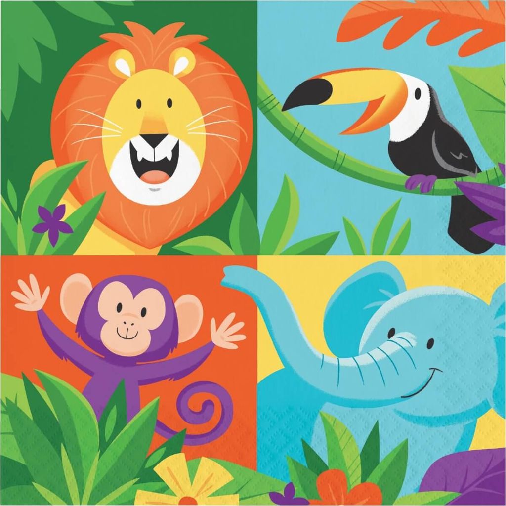 Servietten Jungle Safari