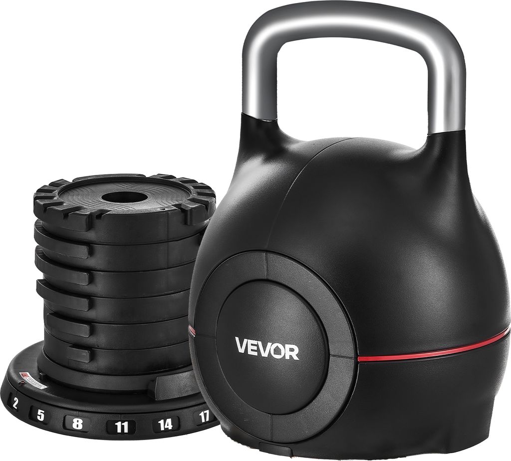 VEVOR Verstellbare Kettlebell, 7 Gewichtsstufen Produktbild 