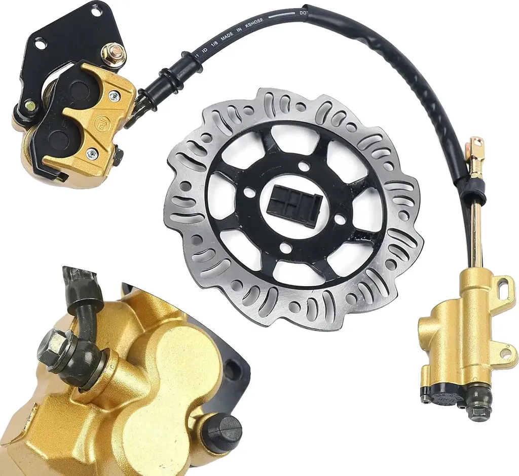 Kit freins arrière hydraulique argenté pour rénovation vélo urbain