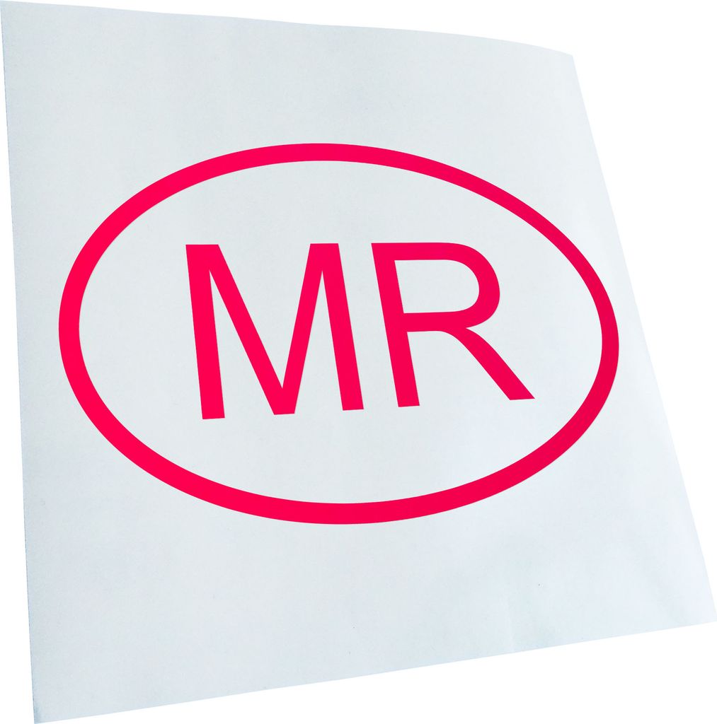 Kiwistar - Autoaufkleber - Mauretanien MR Heckscheibe - Aufkleber für Auto Kfz Fahrrad, LKW, Truck Mofa