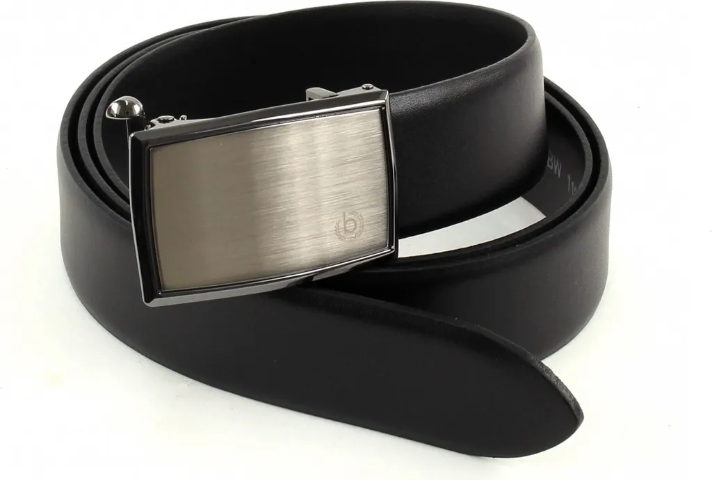bugatti cintura Domed Leatherbelt With Automatic Buckle W95 Black nero