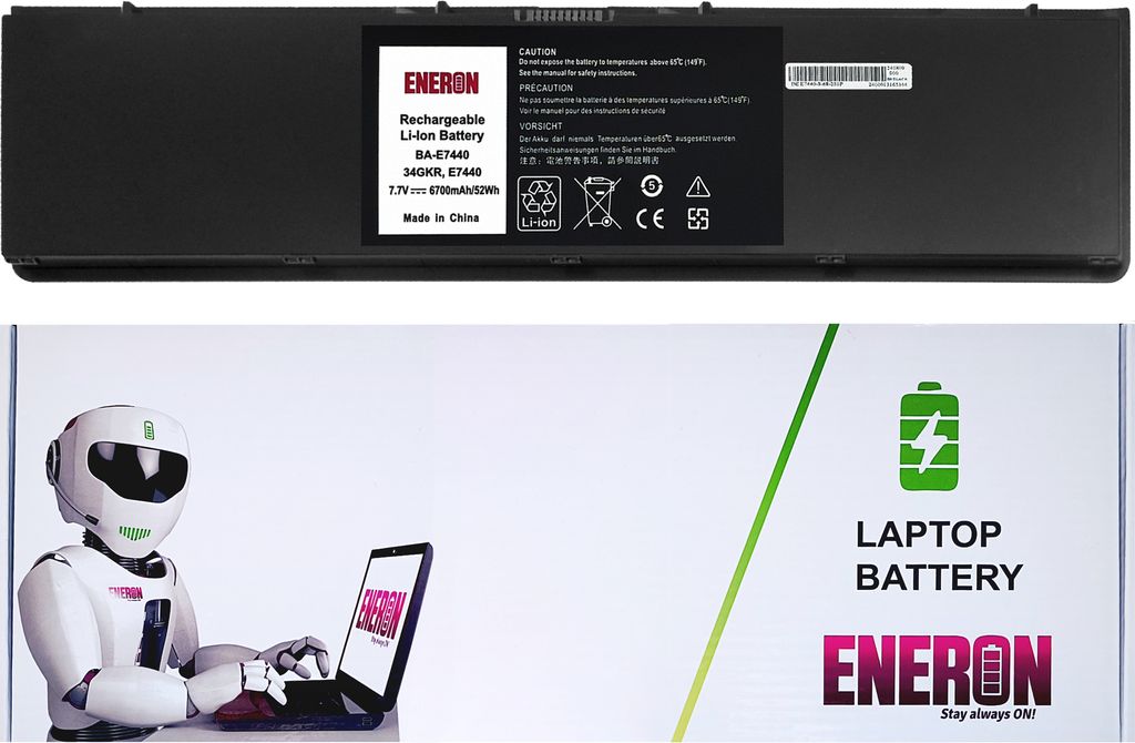 Eneron Laptop Akku E7440 7.7V 6700mAh/52Wh für Dell Latitude E7440 E7450
