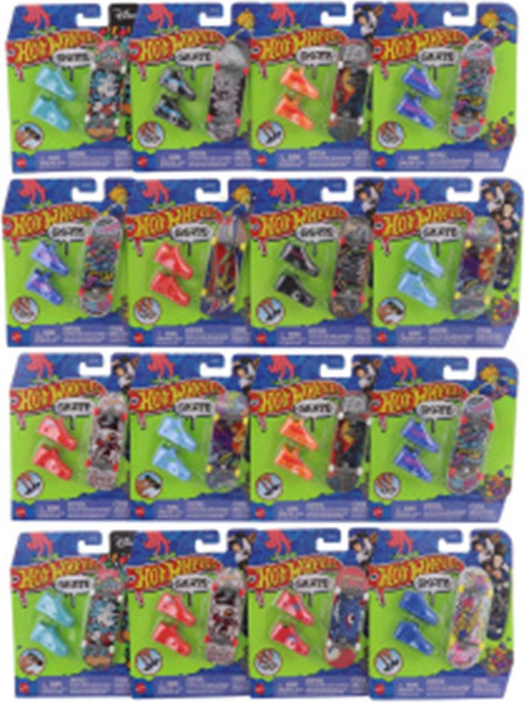 Hot Wheels Action Skate Fingerboard & Schuhe, Tony Hawk Skateboard, vers. Farben, Griffbrett, 5 Jahr(e), Kunststoff, Gemischte Farben