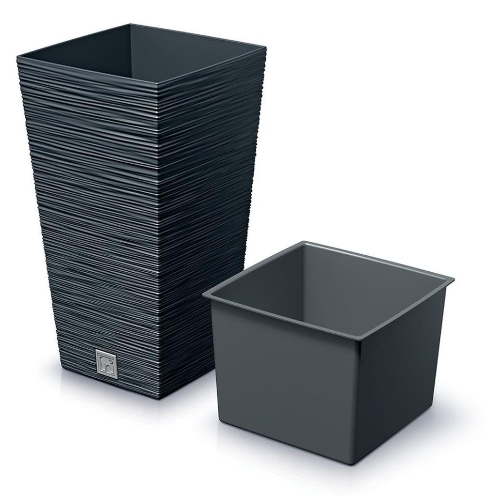 Prosperplast Pflanztopf Furu - Kunststoff - anthrazit - 20 Produktbild 