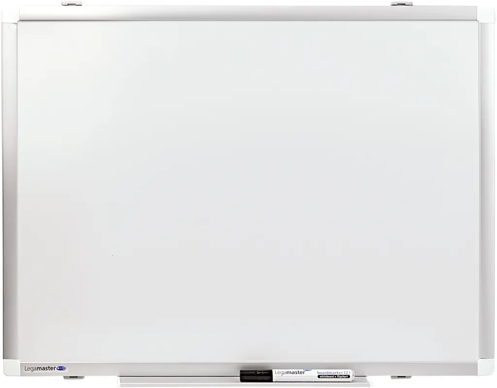 Tableau magnétique mural blanc 60x45cm Legamaster et kit de 4 feutres TZ100