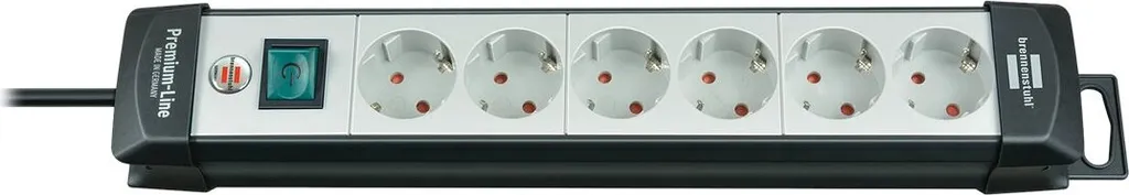 Multipresa Sicura Brennenstuhl 6 Posti 3 Metri - Nero e Verde