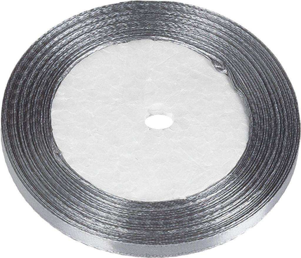 Satinband - 6 mm/ 22,5 m - Grau