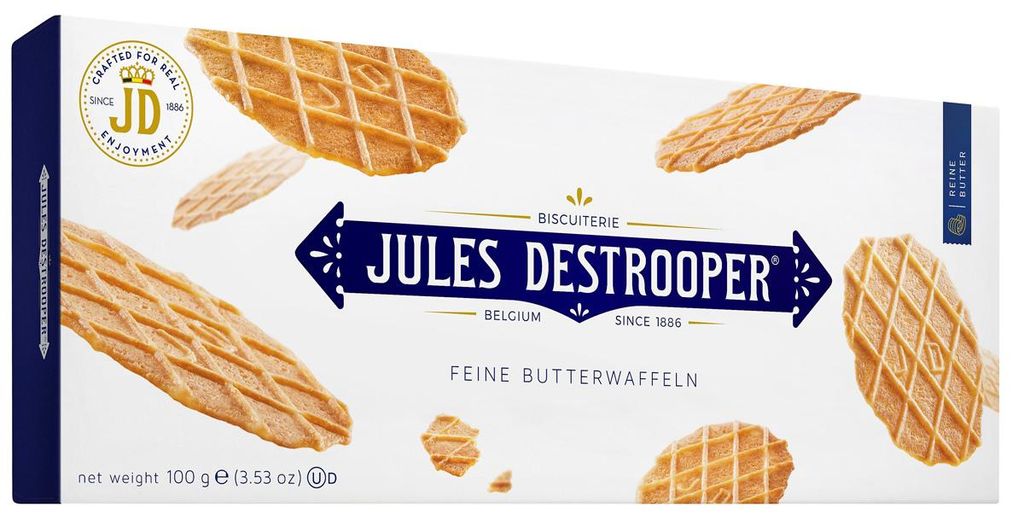 Jules Destrooper tradiční belgické vafle s jemným máslem Obrázek produktu 