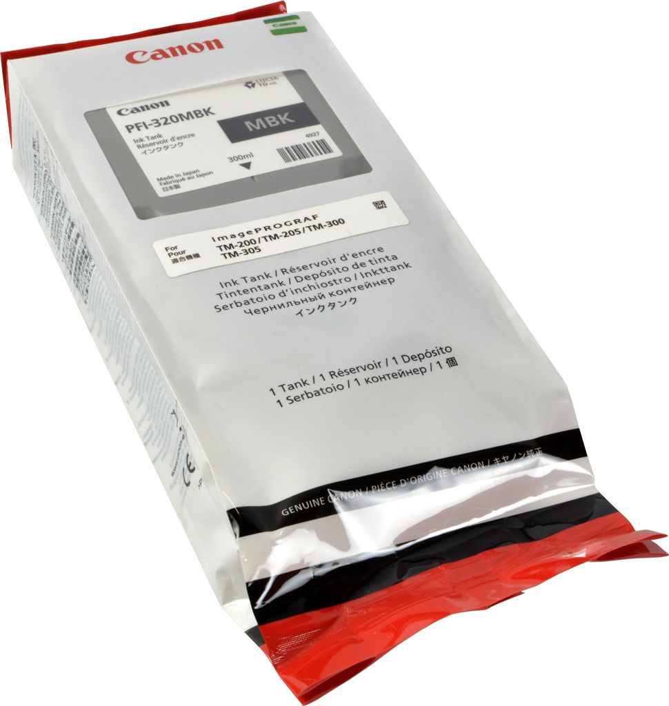 Canon PFI-320MBK, Mattschwarz, Tinte auf Pigmentbasis, 300 Produktbild 