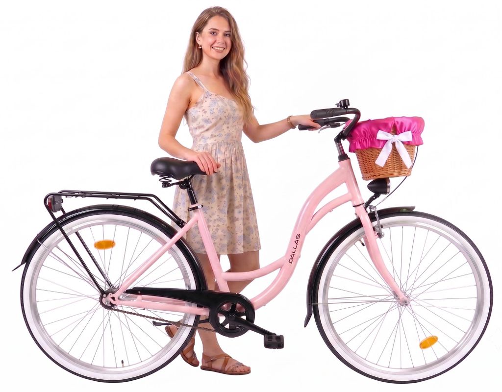 Dallas Bike Damenfahrrad 28 Zoll - Mit Weidenkorb - 1-Gang Produktbild 