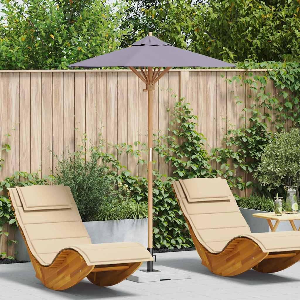 Best Möbel Gartenparasol Dunkelgrau 150 x 150 x 210 cm Bambus - Sonnenschirme Cloris Neu8065852 1parcel