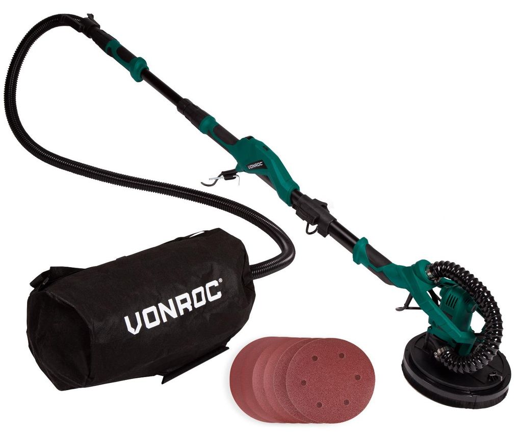 Vonroc Trockenbauschleifer 1050W - Wand und Deckenschleifer Produktbild 