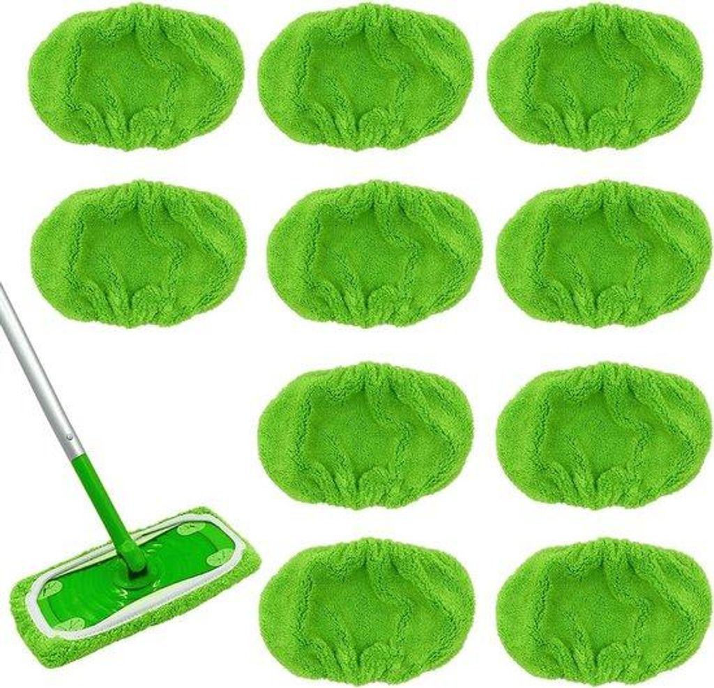 Herbruikbare microvezeldoekenset für harte und holzene Bodenreinigung - Accessoires für Mop - 6-teilig - für harte und holzene Bodenreinigung