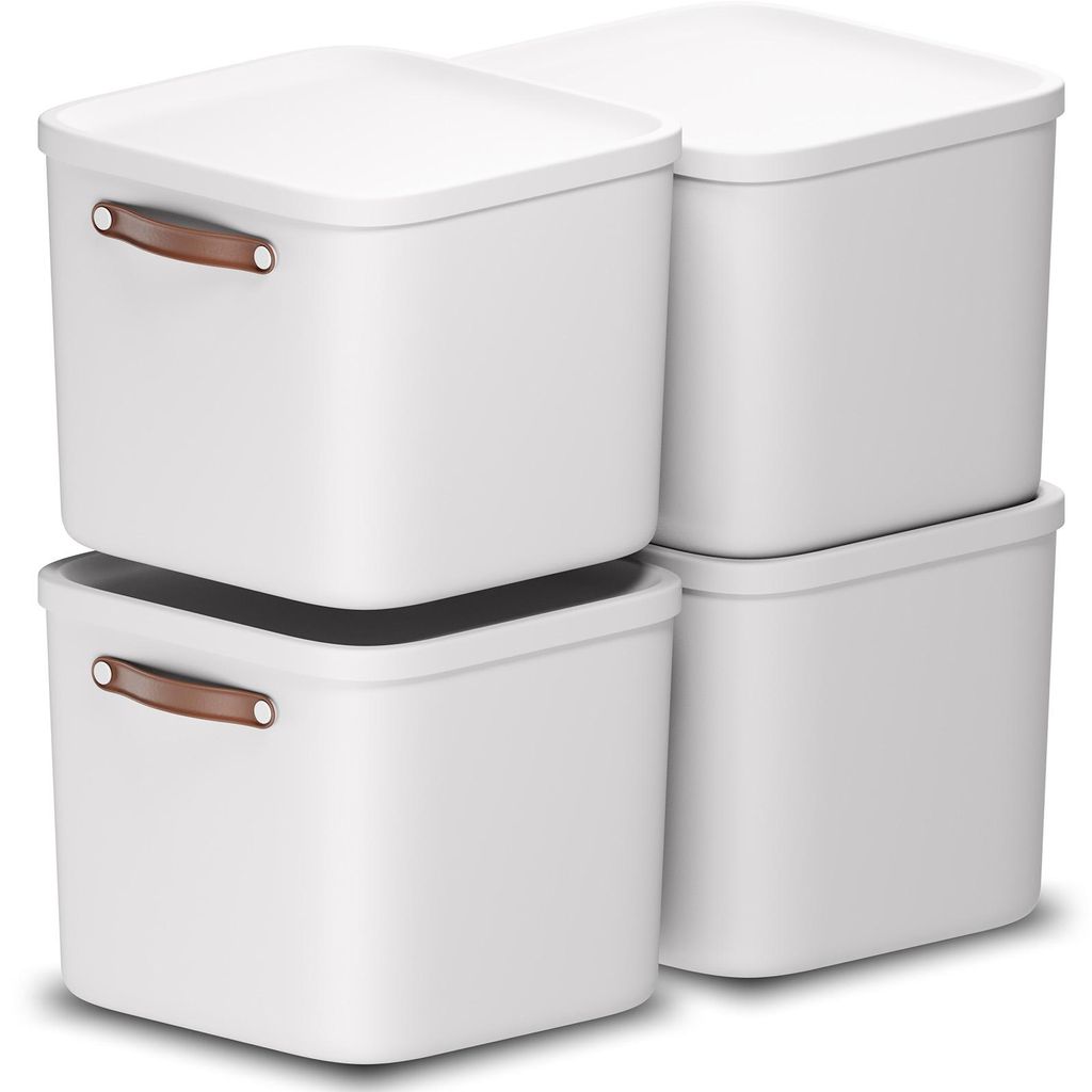 Rotho 4er-Set Aufbewahrungsbox 40L Maloja - Kunststoffbox Produktbild 