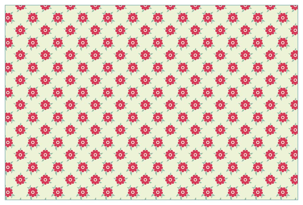 Wallario Küchenrückwand aus Glas, Größe: 90 x 60 cm, Motiv: Muster mit Blüten und Blättern | Spritzschutz | abwischbar | pflegeleicht | in