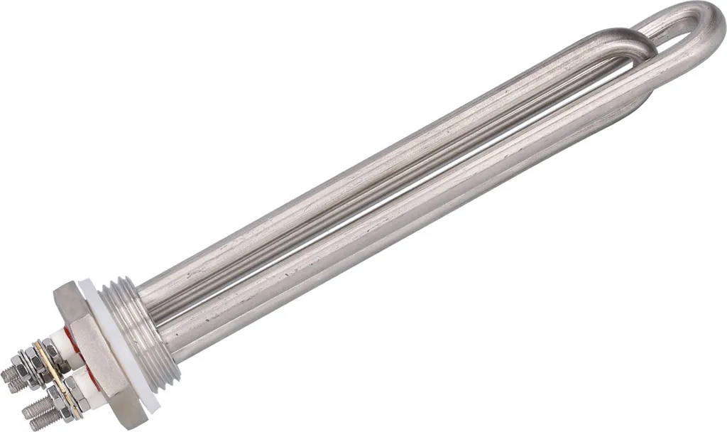 Élément chauffant 48V 1500W en inox anticorrosion avec raccord 1 pouce - 6