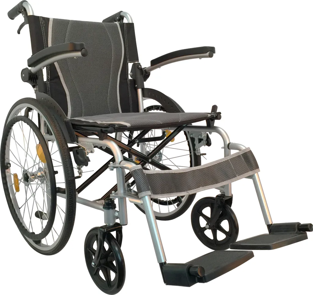 Fauteuil roulant aluminium AT52311 - Structure légère et robuste