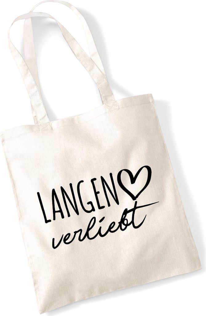 Huuraa Jutebeutel Langen verliebt 10 Liter Natural Baumwolle Tasche Geschenkidee