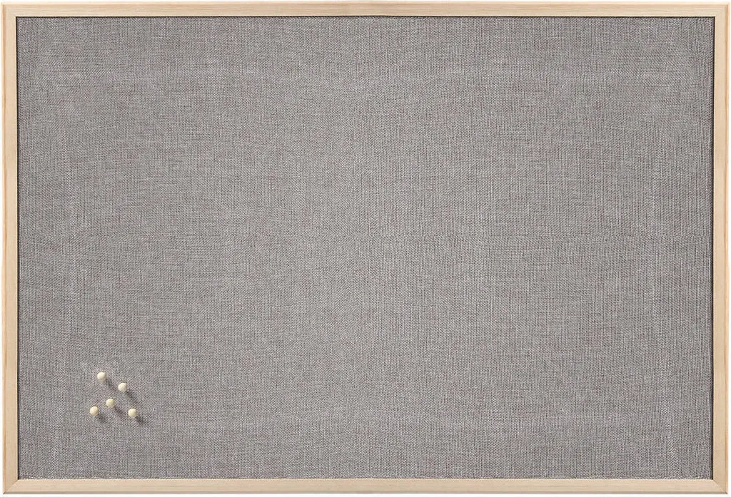 Zeller 11272 Tableau d'affichage en toile grise, grand format 80x60 cm