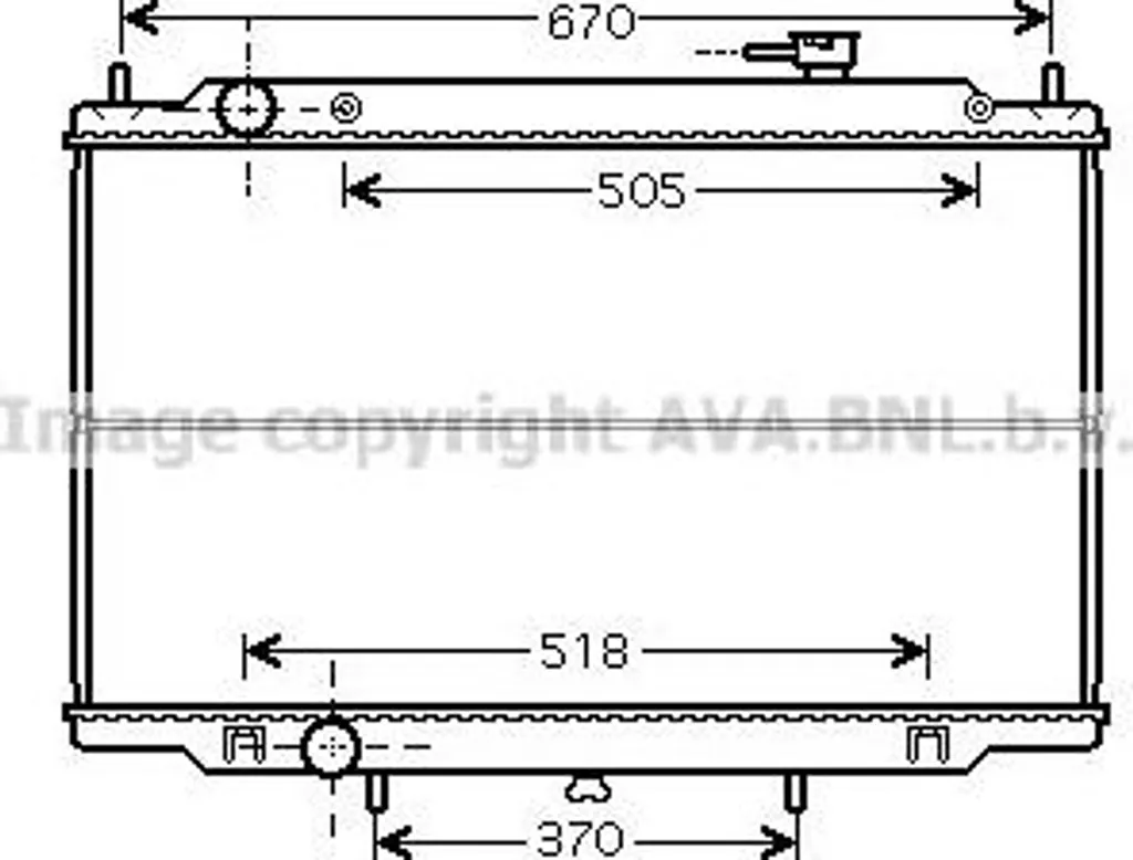 Évitez la Surchauffe : Radiateur AVA DN2302 pour Nissan OE 21410VK505