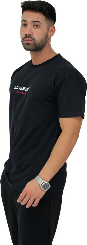 Megaman, Herren T-Shirt, Oversize, Schwarz | Small