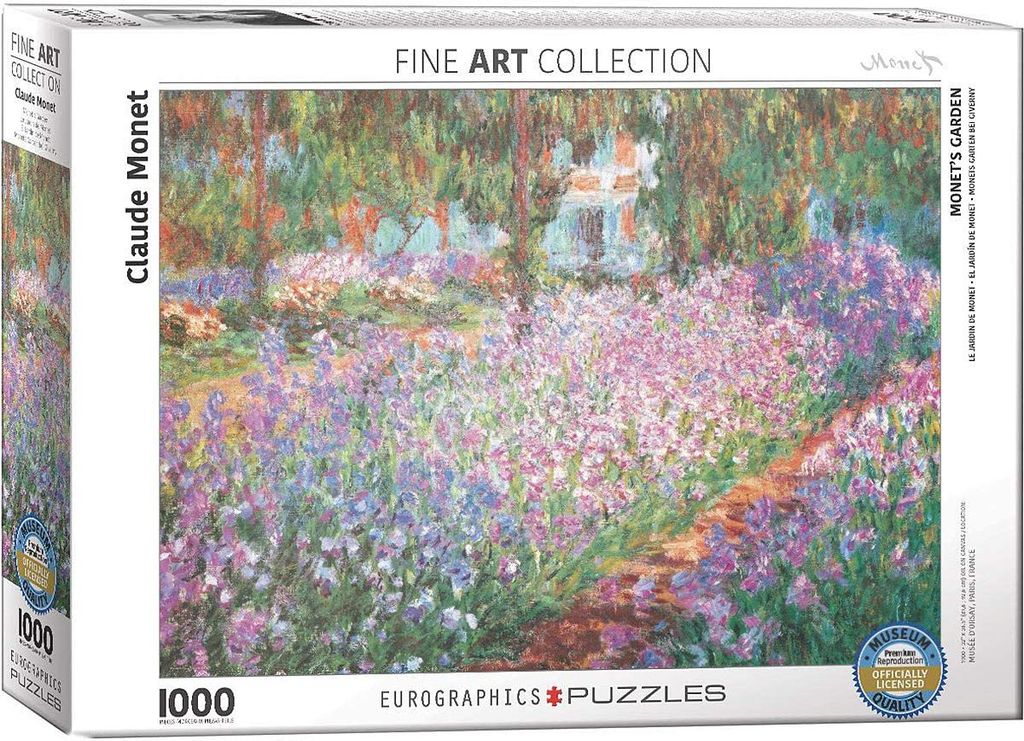 Le jardin de Monet près de Giverny par Claude Monet 1000 Image du produit 