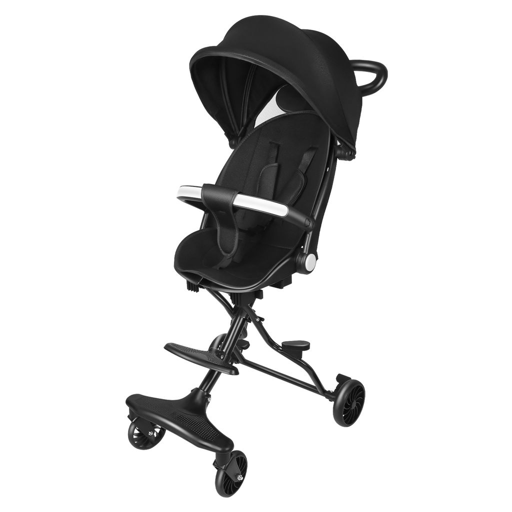 2 in 1 Kinderwagen 360°-Drehbar Sitz Kompakter Mini Produktbild 
